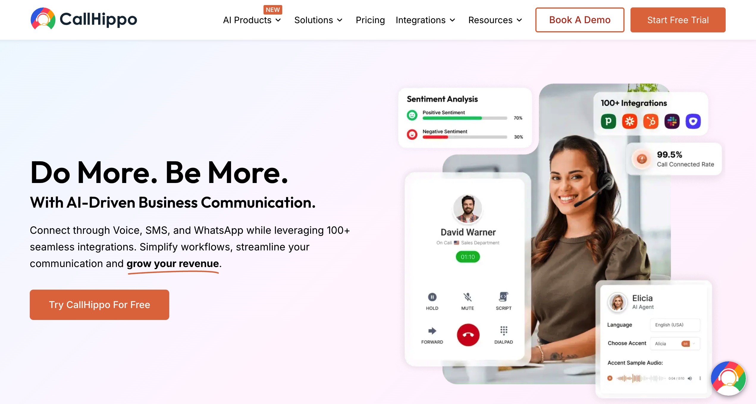 callhippo.com website