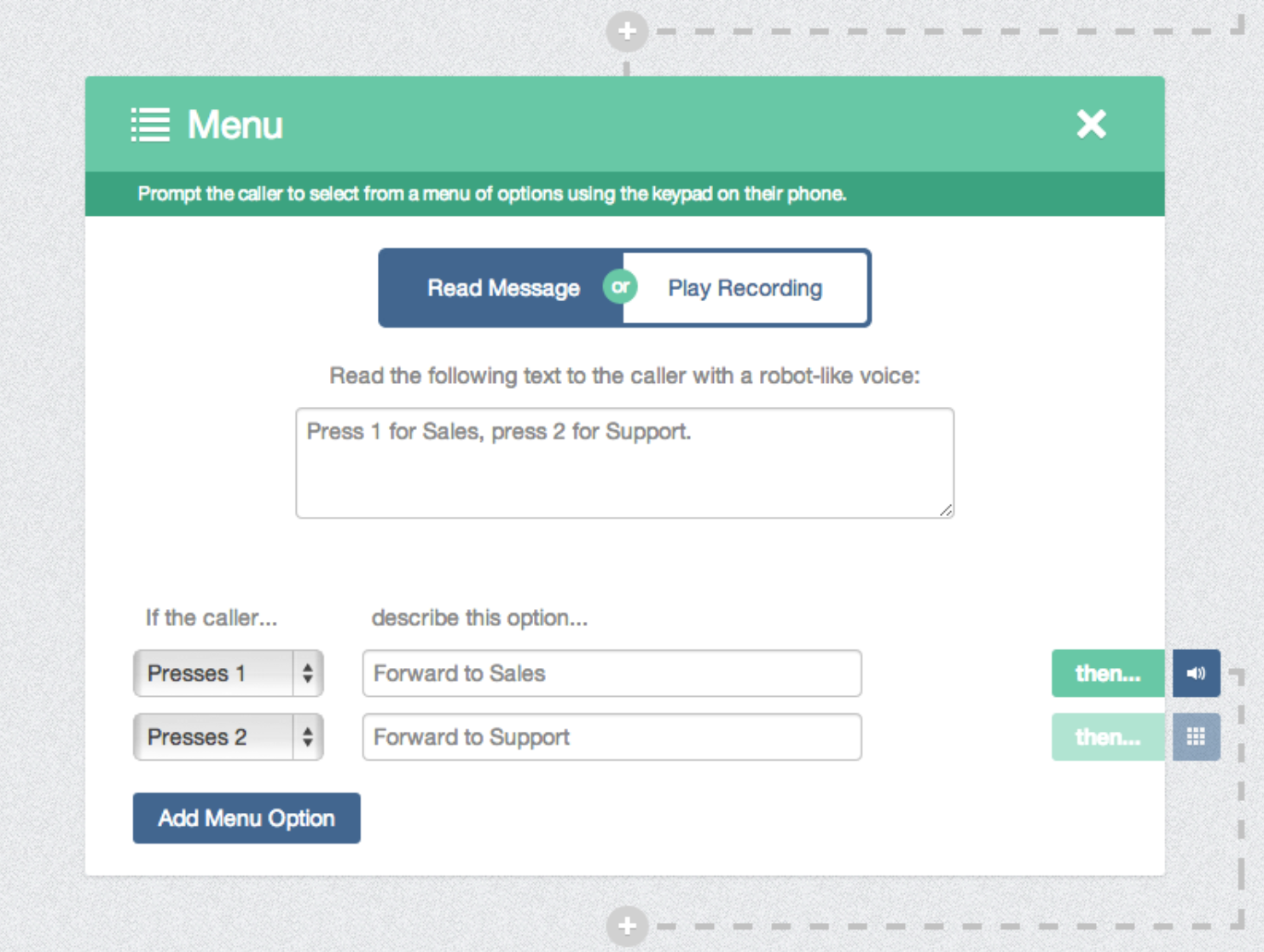 callrail call tracking interface