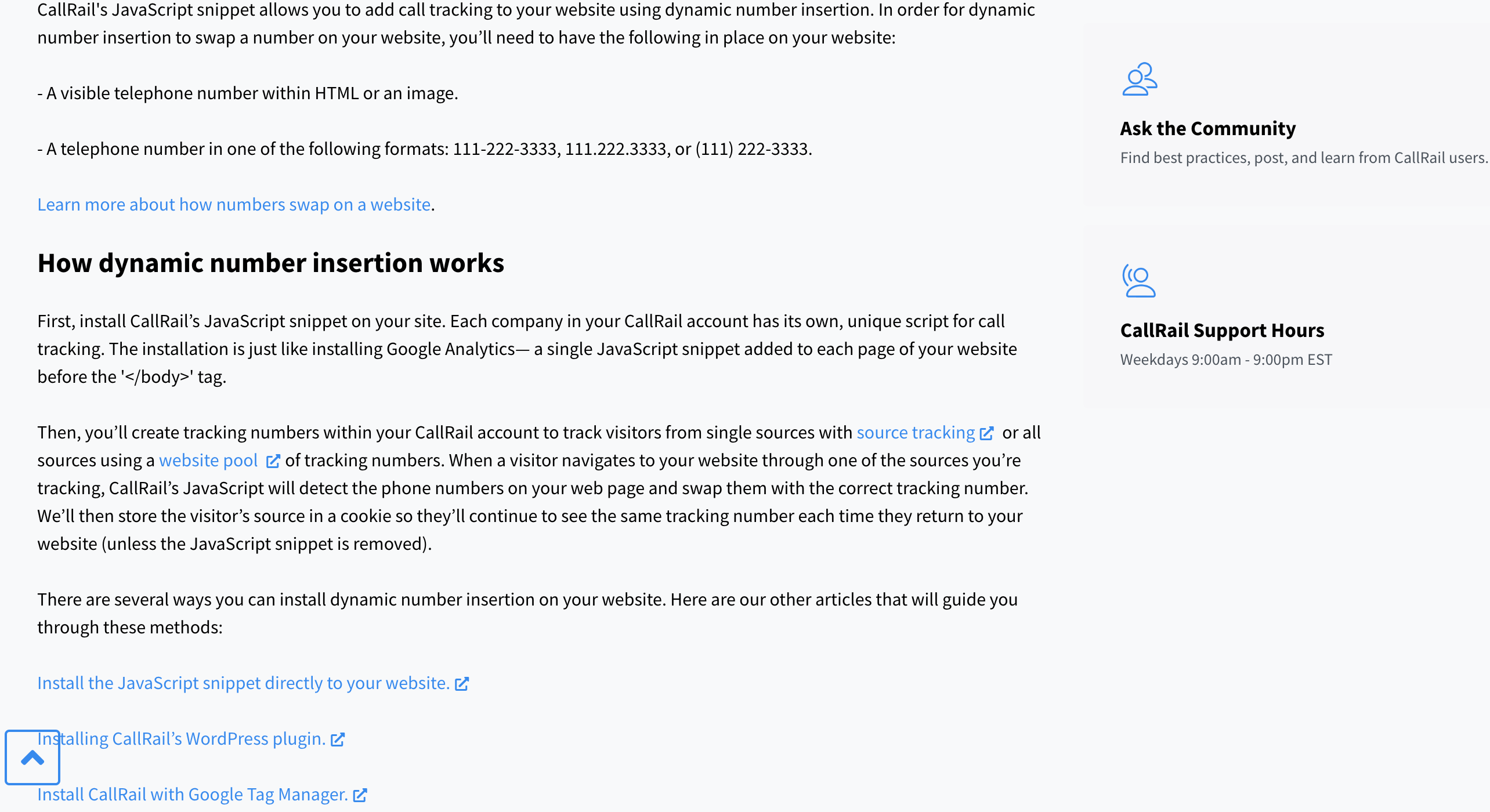 callrail dynamic number insertion call tracking