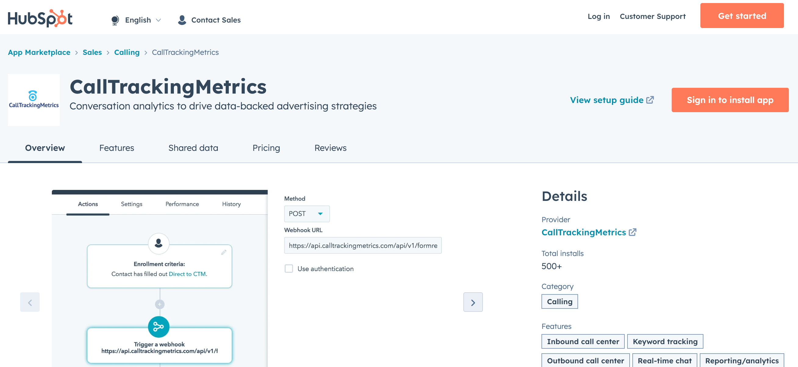 ctm keyword attribution features