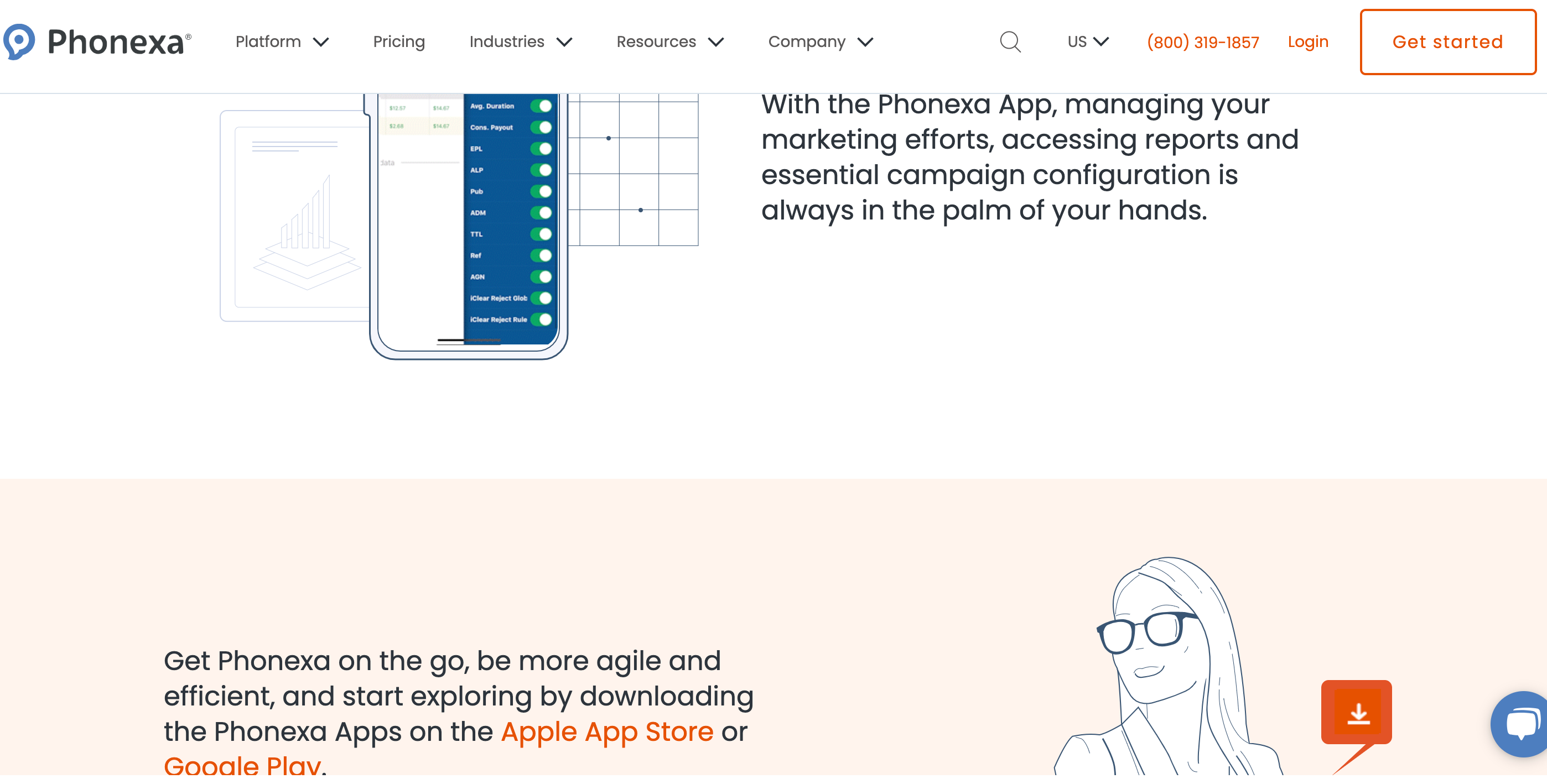 phonexa call tracking campaigns