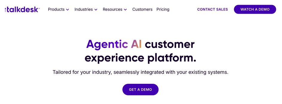 talkdesk.com website